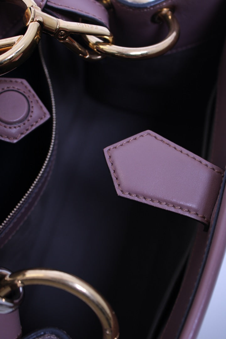 Fendi Runaway Small Tote Bag Dusty Pink