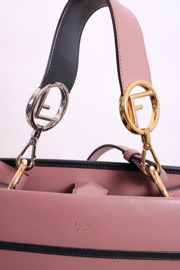 Fendi Runaway Small Tote Bag Dusty Pink