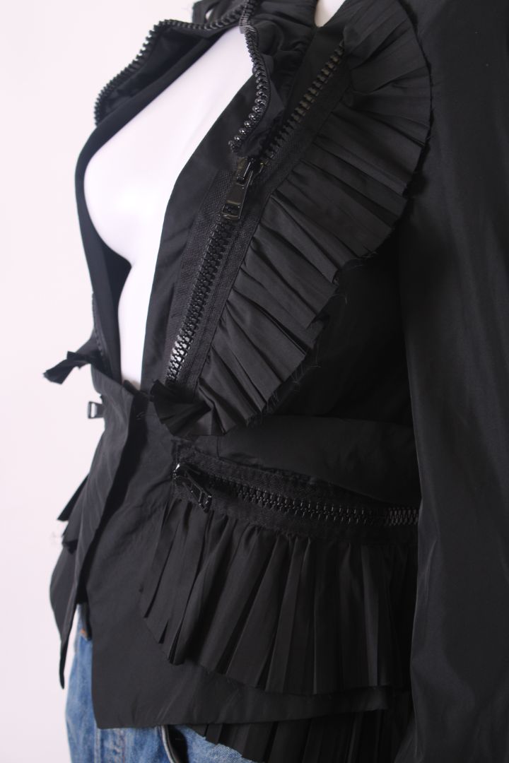 Givenchy Ruffle Zip Jacket Black 12