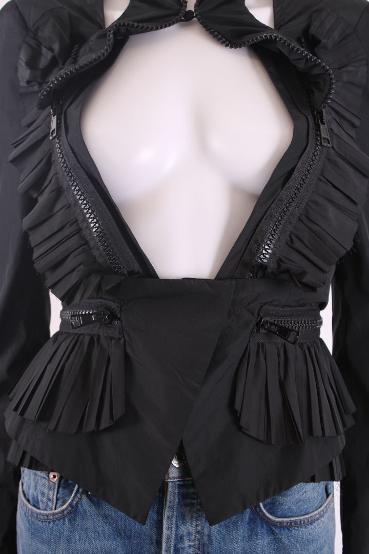 Givenchy Ruffle Zip Jacket Black 12