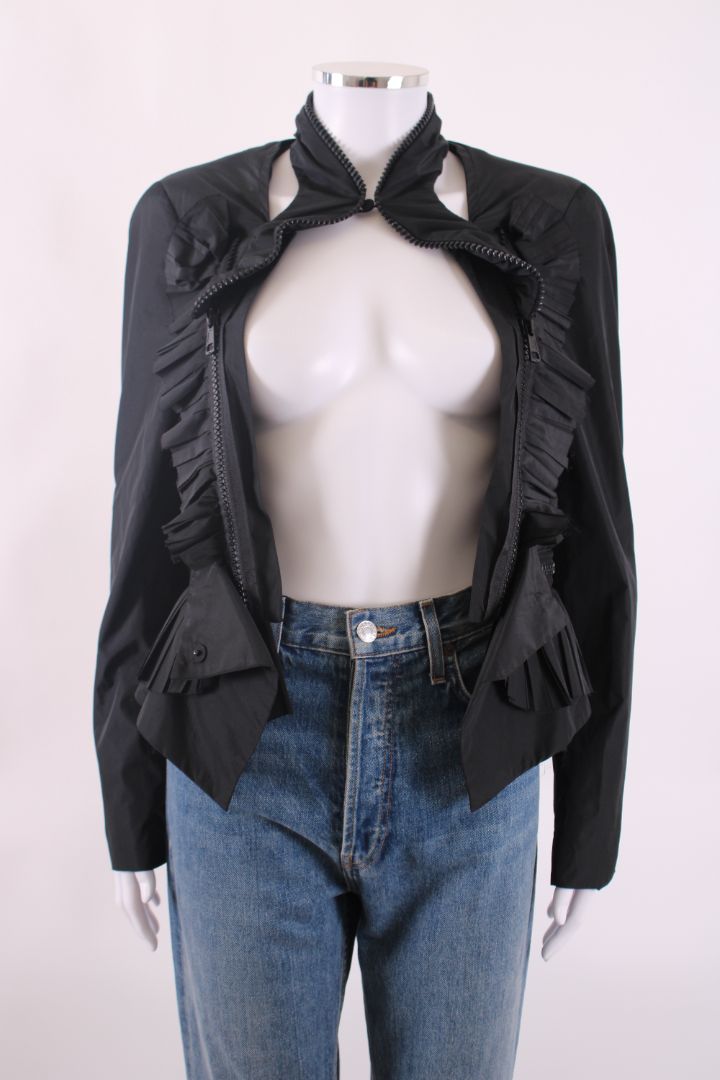 Givenchy Ruffle Zip Jacket Black 12