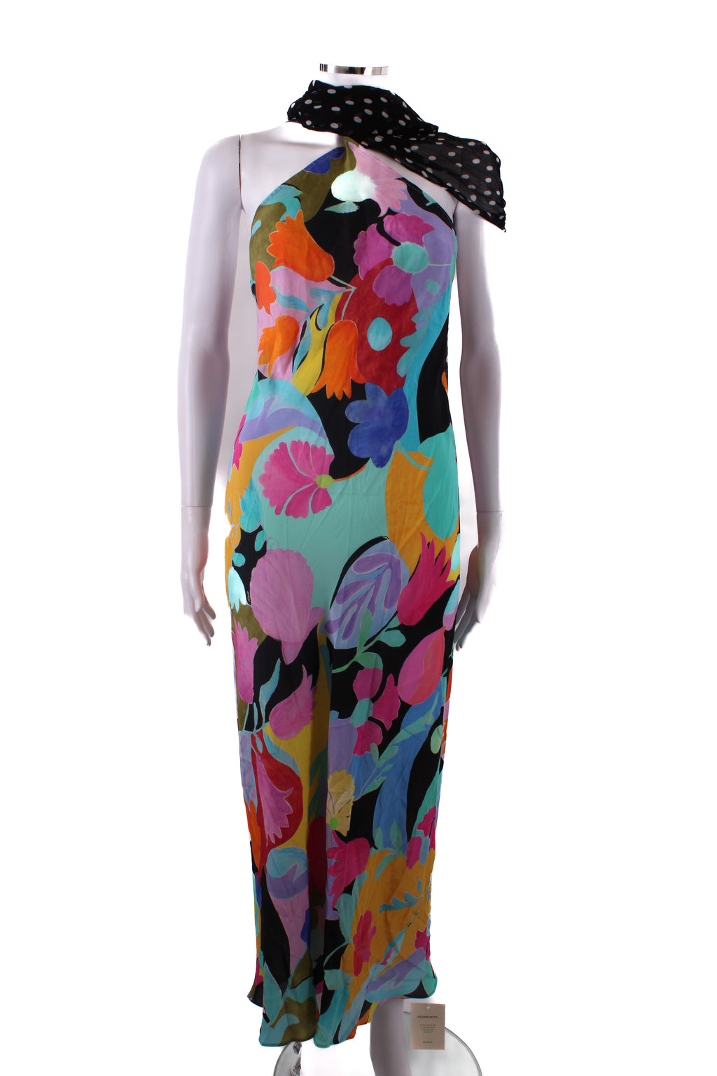 Rixo Hayley Print Dress with Scarf Multi 8