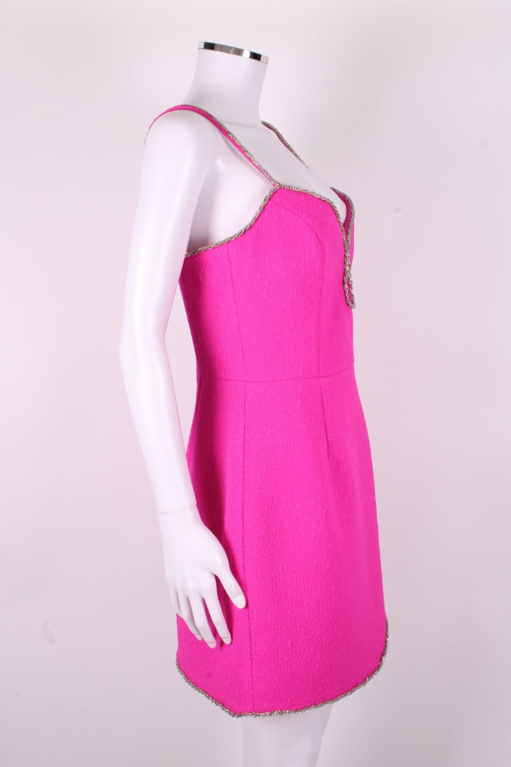 Rebecca Vallance Cristina Embellished Mini Dress Pink 12
