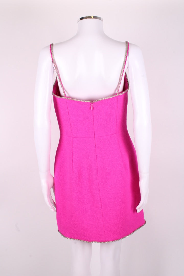 Rebecca Vallance Cristina Embellished Mini Dress Pink 12