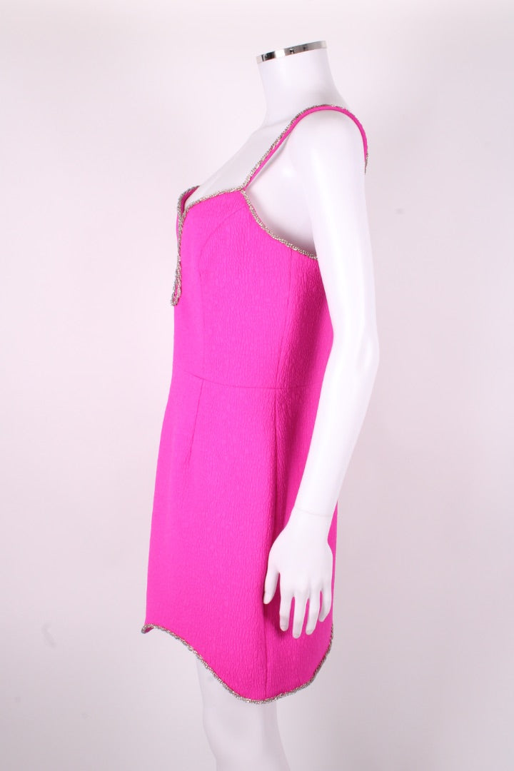 Rebecca Vallance Cristina Embellished Mini Dress Pink 12