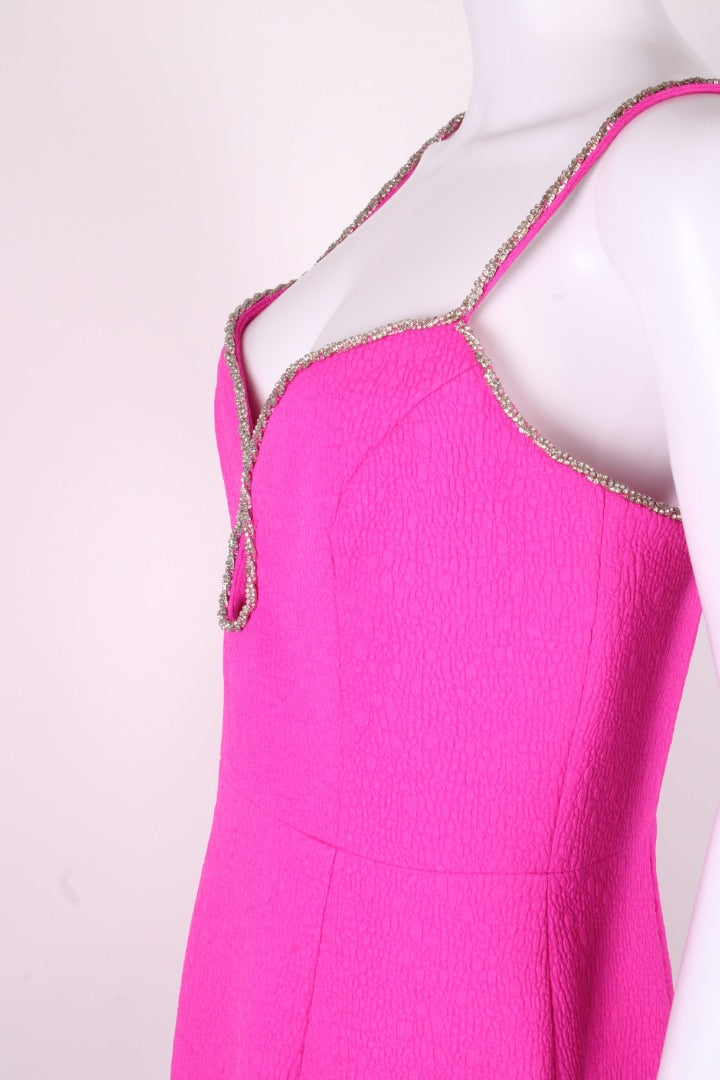 Rebecca Vallance Cristina Embellished Mini Dress Pink 12