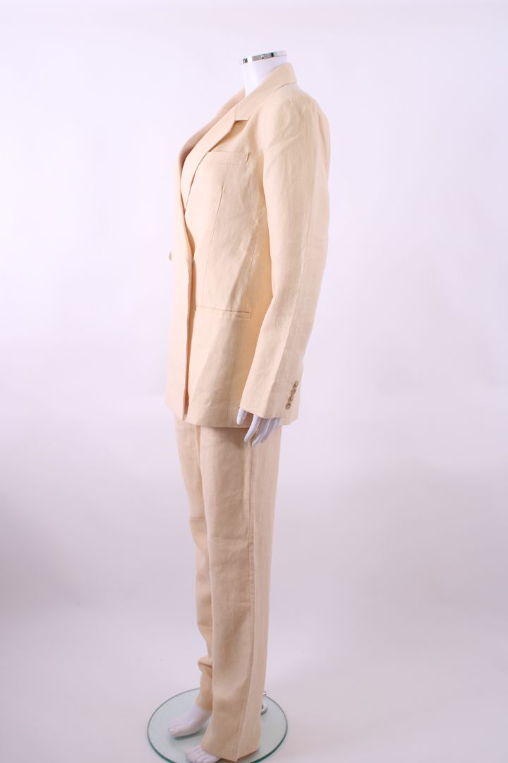 Anine Bing Linen Suit Yellow S