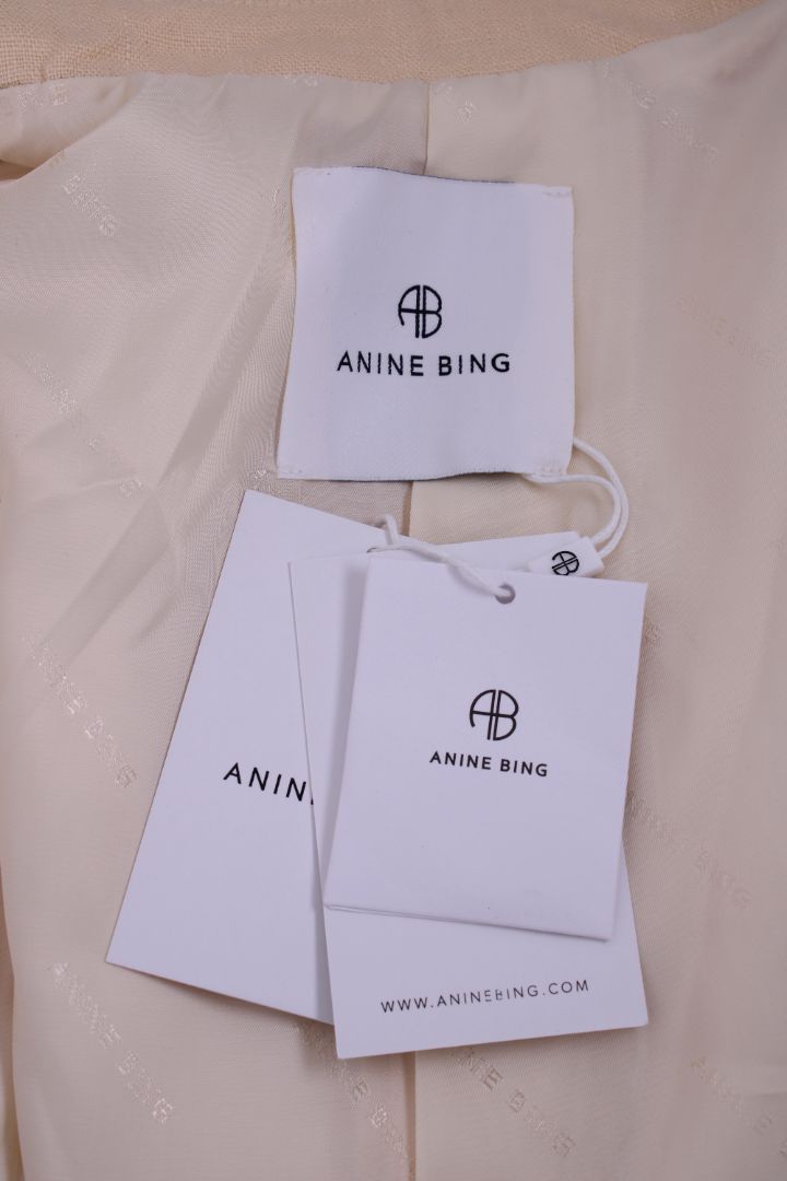 Anine Bing Linen Suit Yellow S