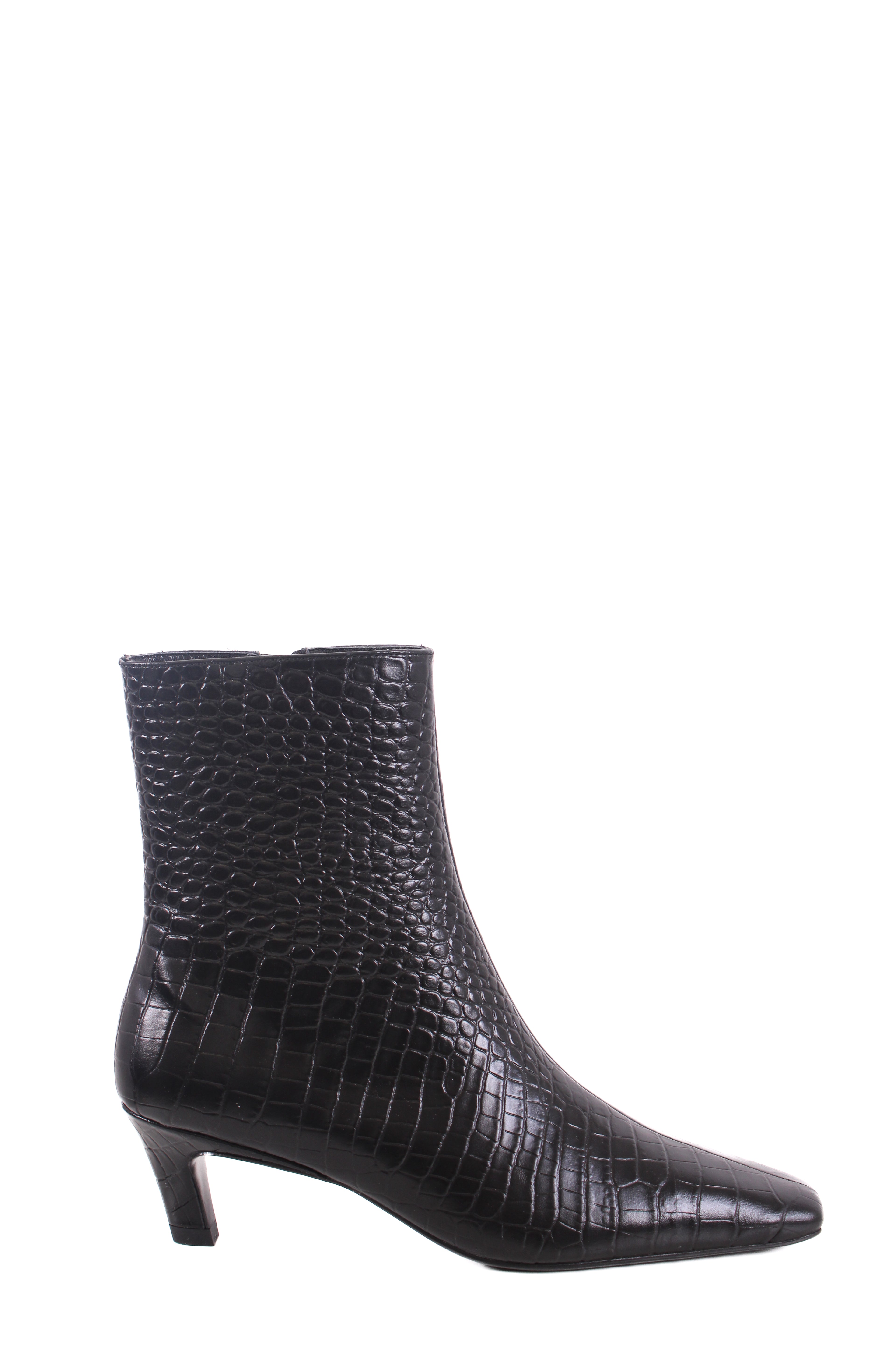 Tony Bianco Estelle Croc Ankle Boots Black 38