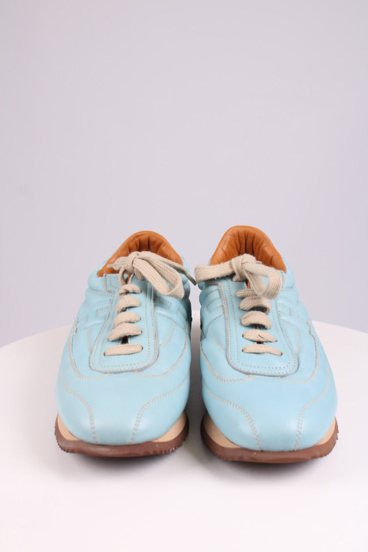Hermes Calfskin Quick sneakers Light Blue 39