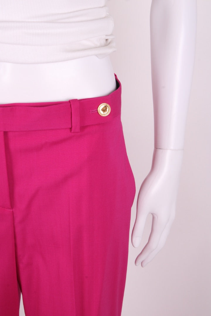 Versace Medusa Button Trousers Pink 8