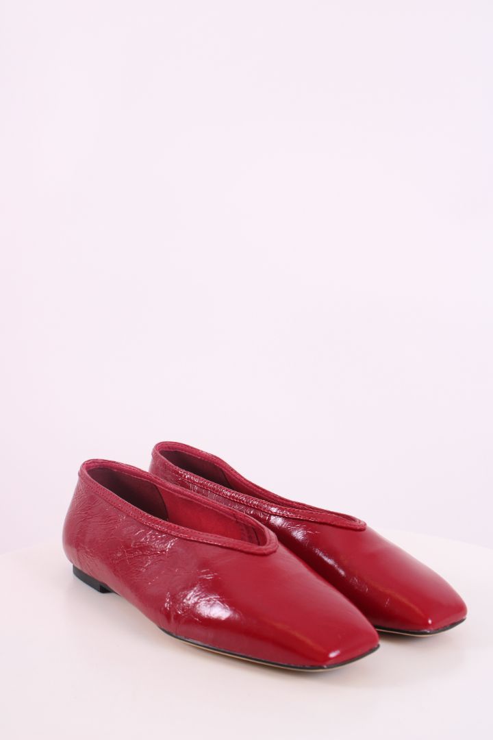 Tony Bianco Bianca Ballet Shoes Red 3