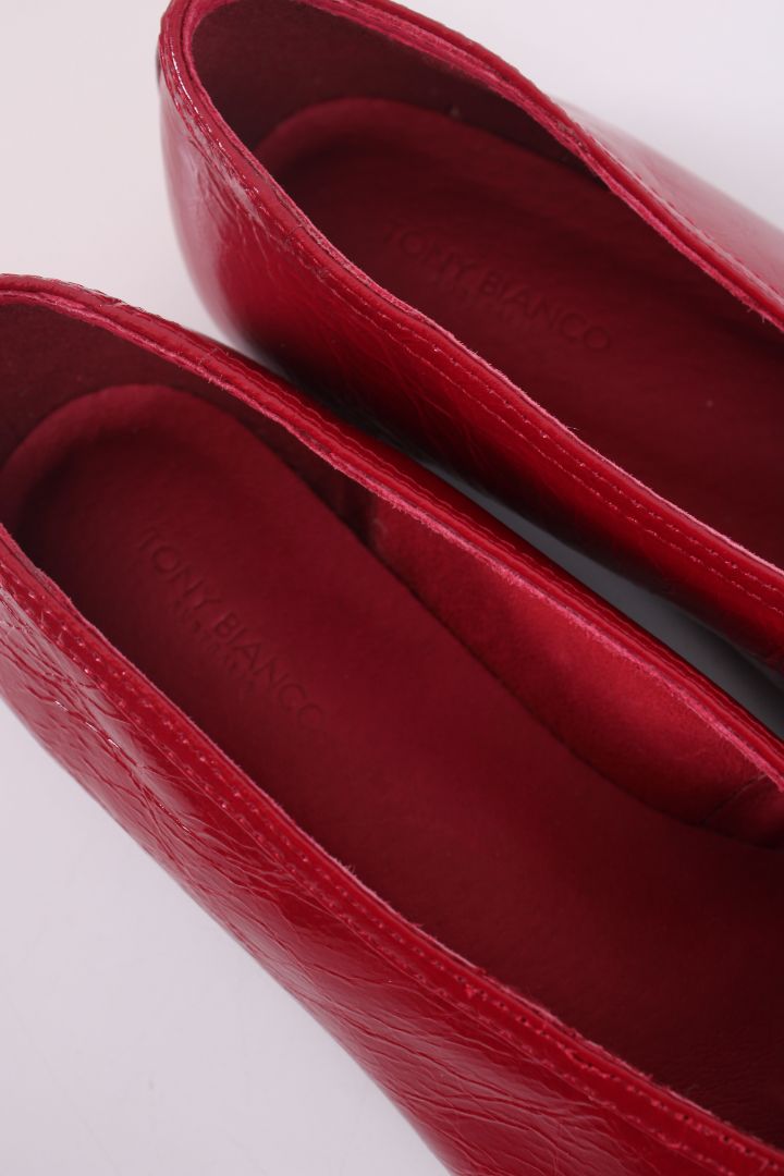 Tony Bianco Bianca Ballet Shoes Red 3