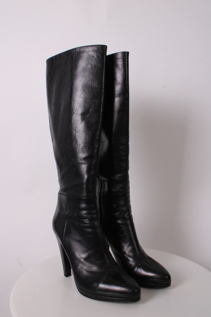 Prada Long Boots Black 38