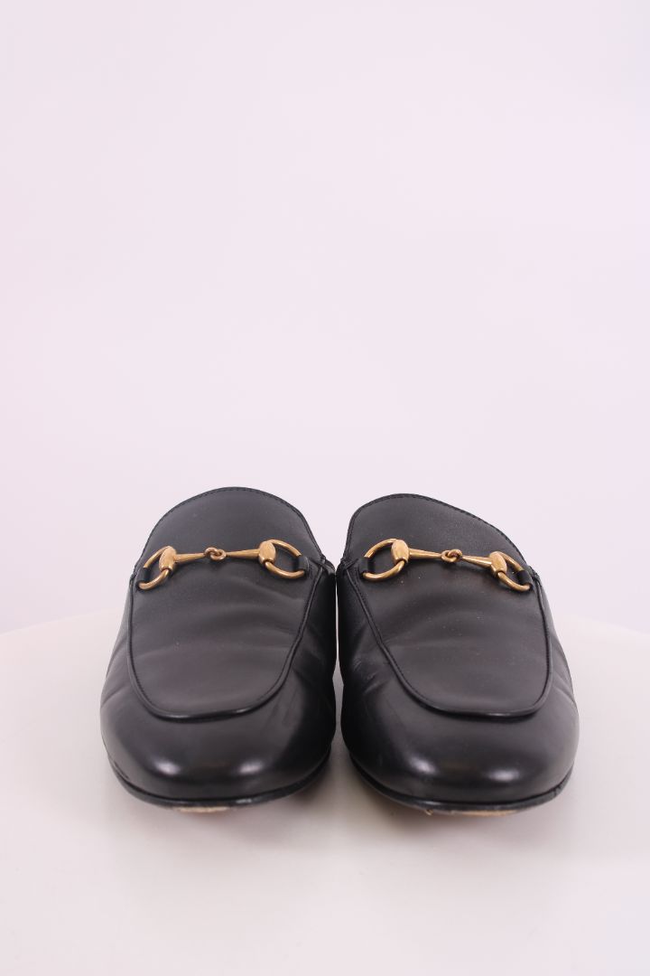 Gucci Prince Town Leather Mules Black 38