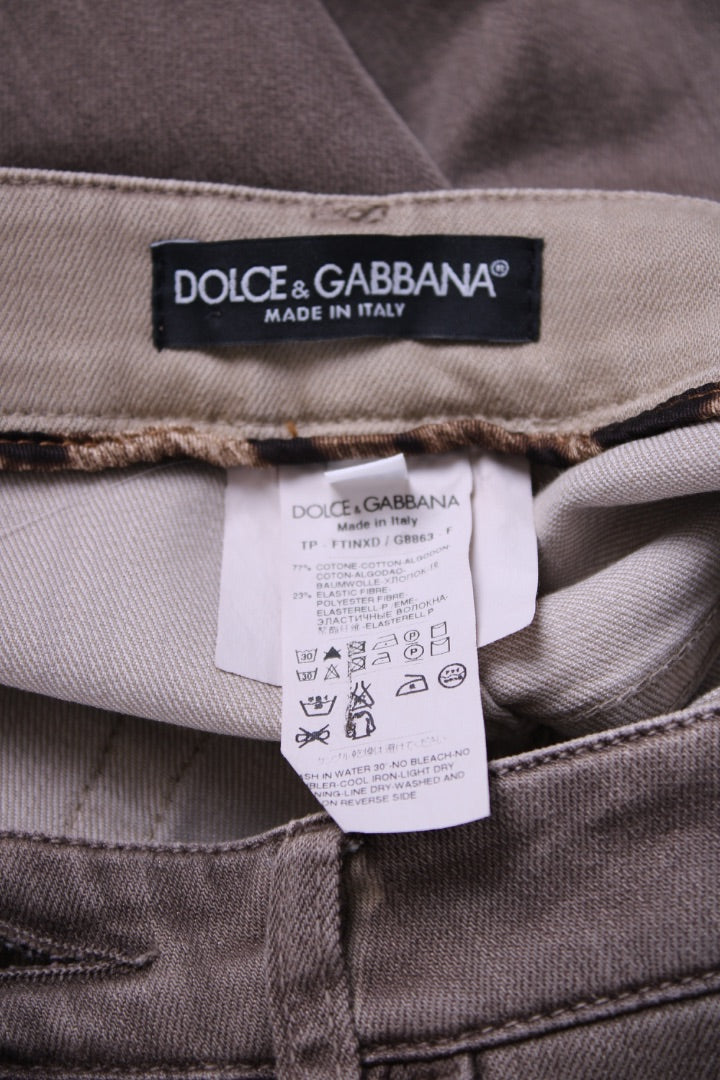 Dolce & Gabbana Logo Pocket Jeans Grey S