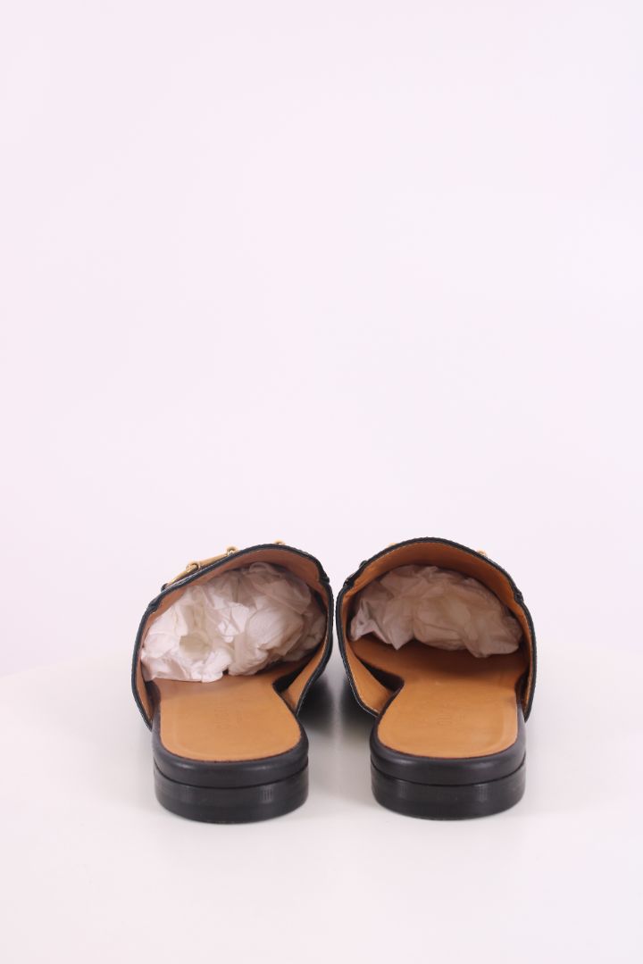 Gucci Prince Town Leather Mules Black 38