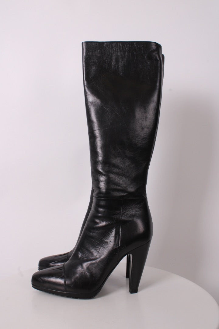 Prada Long Boots Black 38