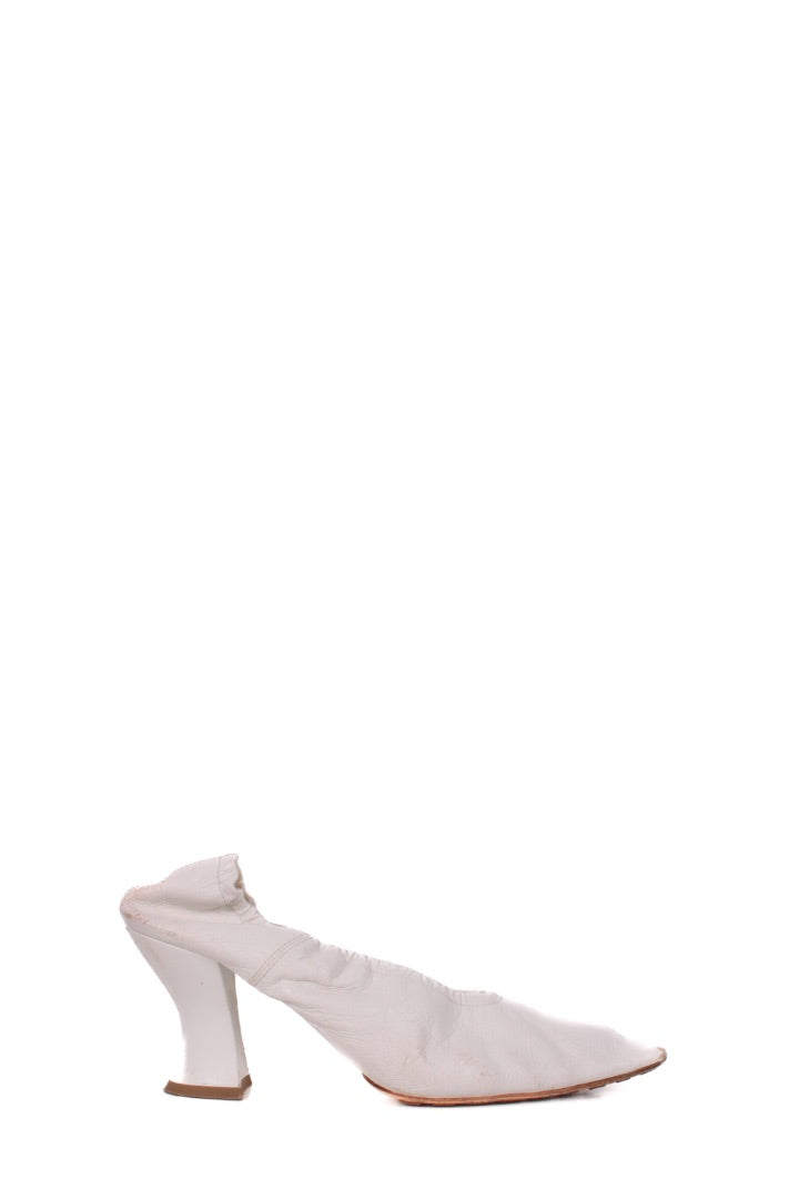 Bottega Veneta Almond Court Heels White 39