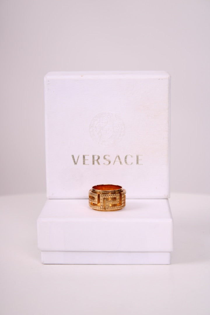 Versace Chunky Ring Gold Colour