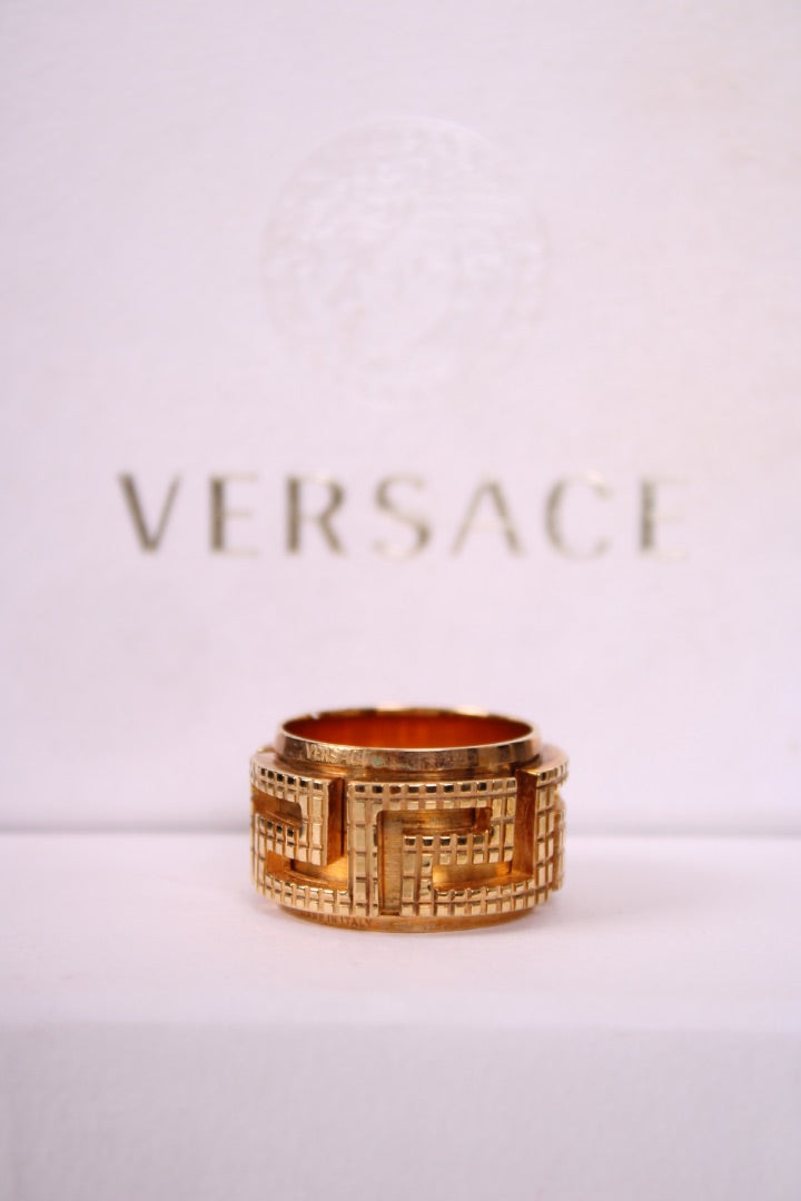 Versace Chunky Ring Gold Colour