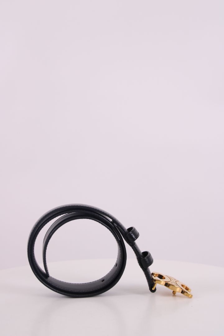 Celine Triomphe Belt Black S