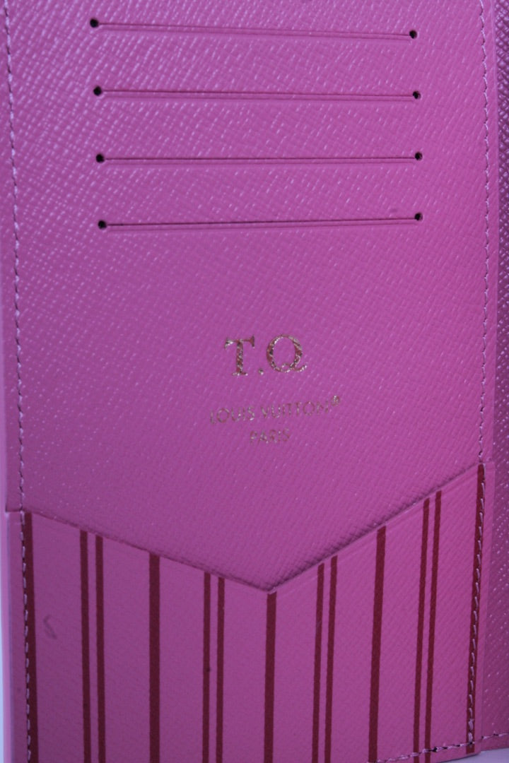 Louis Vuitton Los Angeles Passport Holder Tan/ Pink