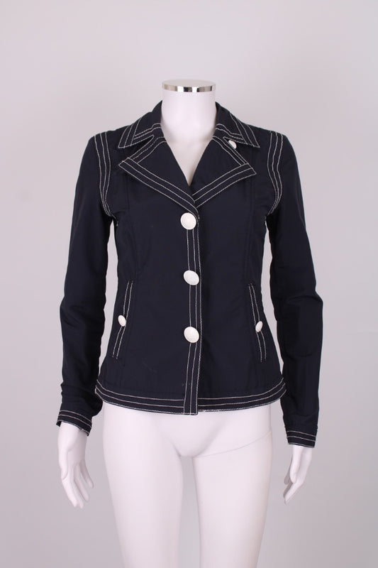 Moschino Jeans Popeye Button Jacket Navy/ White 8