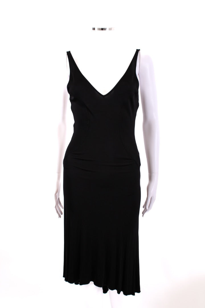 Versace Jeans Couture S/S Cut Out Back Dress Black S