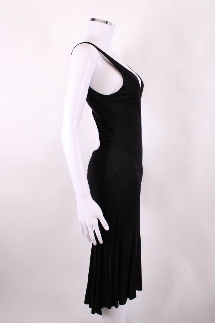 Versace Jeans Couture S/S Cut Out Back Dress Black S