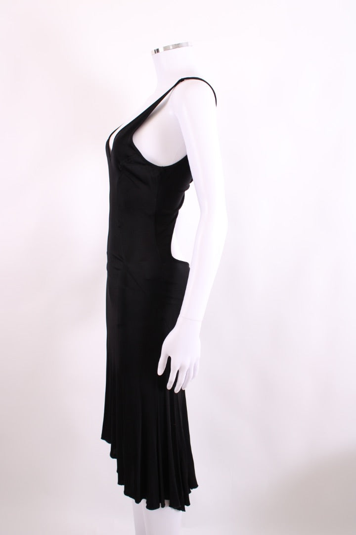 Versace Jeans Couture S/S Cut Out Back Dress Black S