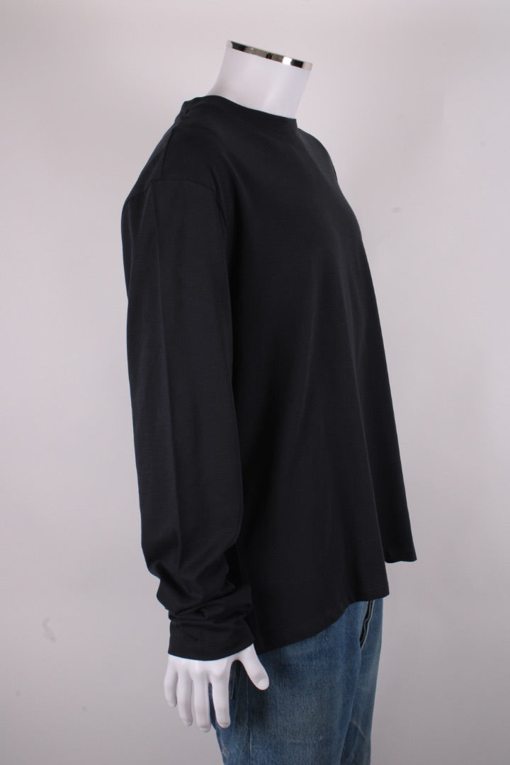 Jil Sander+ L/S Logo Patch Top Navy XXL