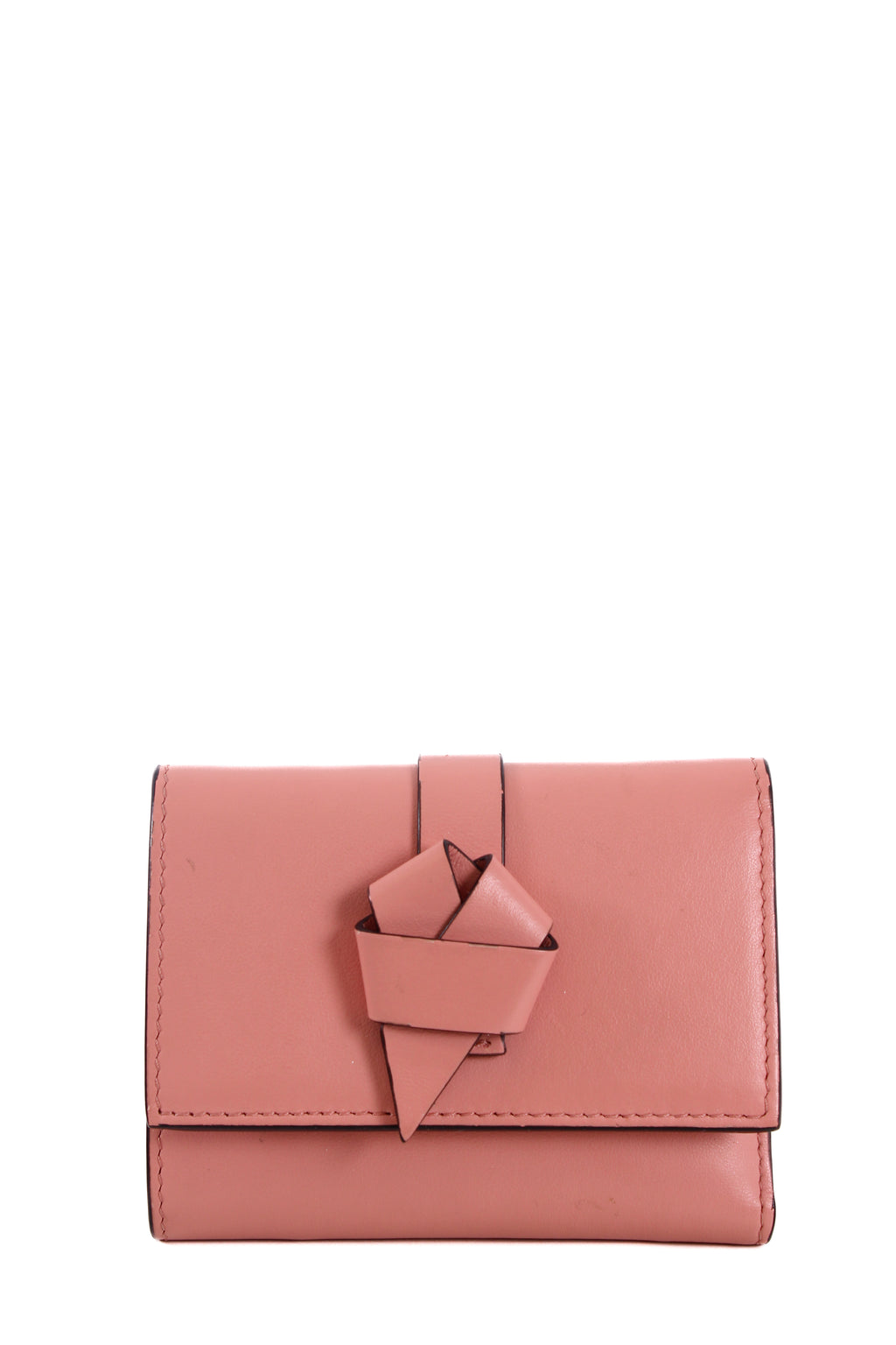 Acne Studios Mussabi Knot Wallet Pink