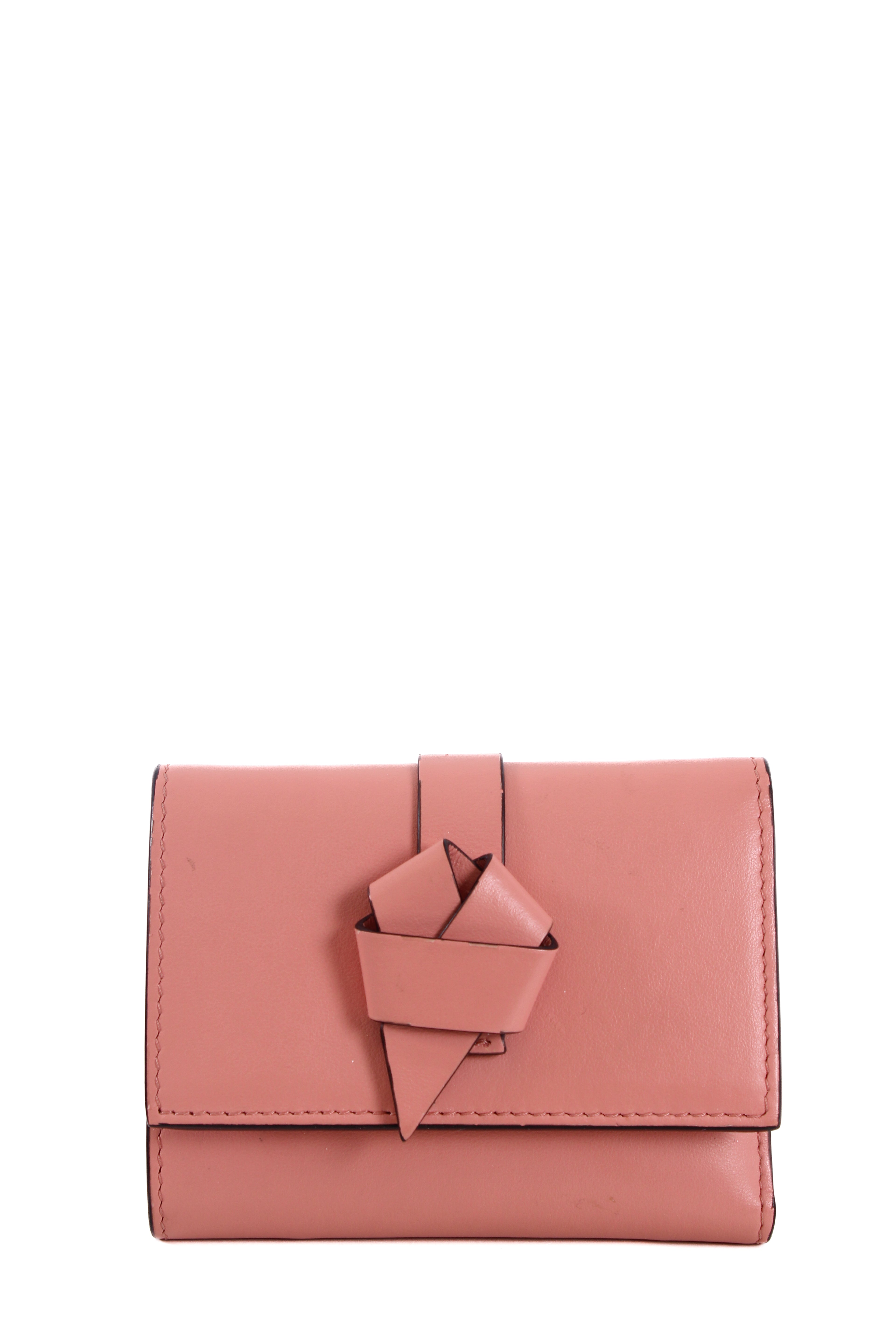 Acne Studios Mussabi Knot Wallet Pink