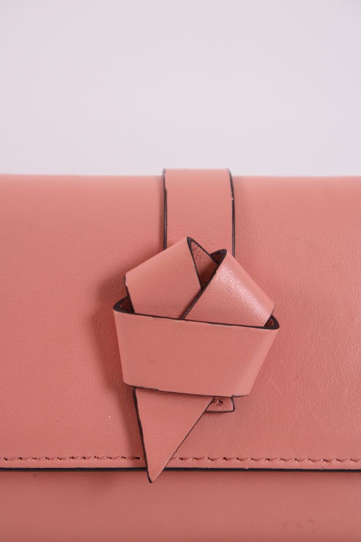Acne Studios Mussabi Knot Wallet Pink