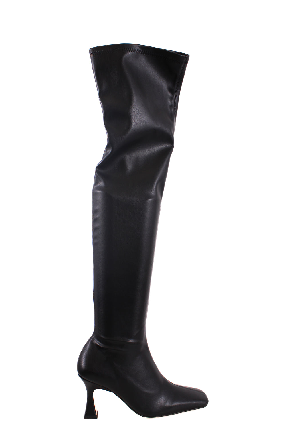 Tony Bianco Fancy Faux Leather Knee Boots Black 3