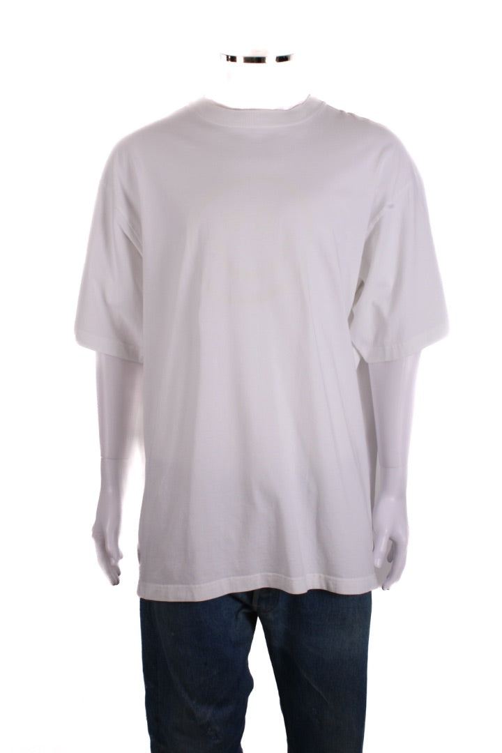 Balenciaga Unifit Embroidered Logo T-shirt White S