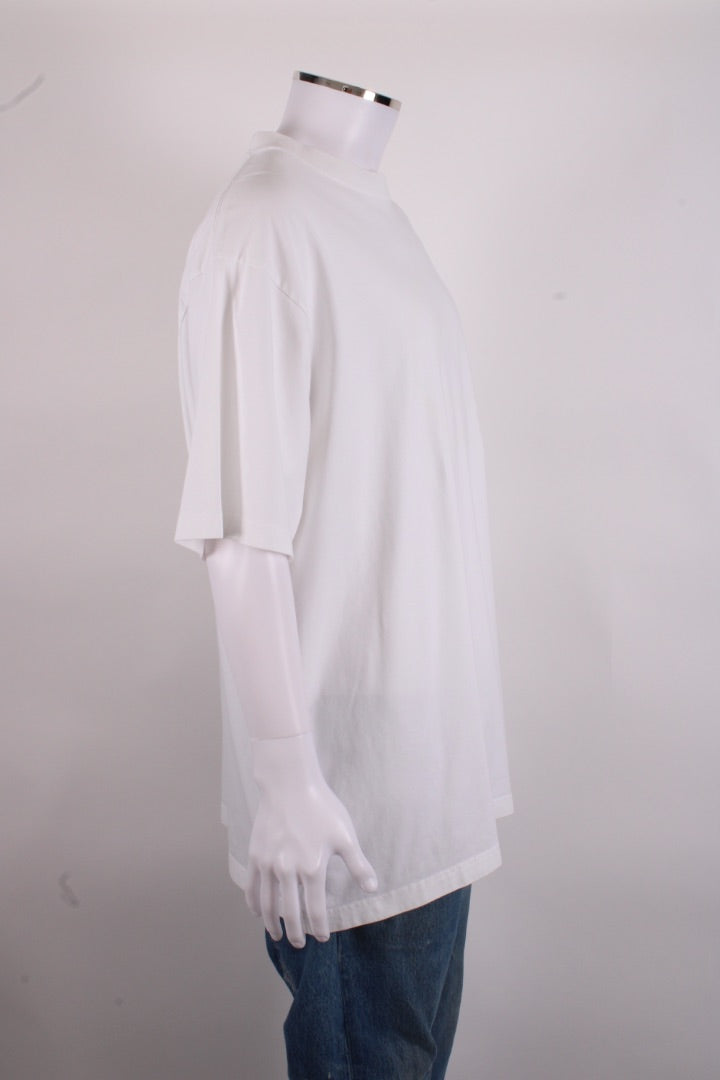 Balenciaga Unifit Embroidered Logo T-shirt White S