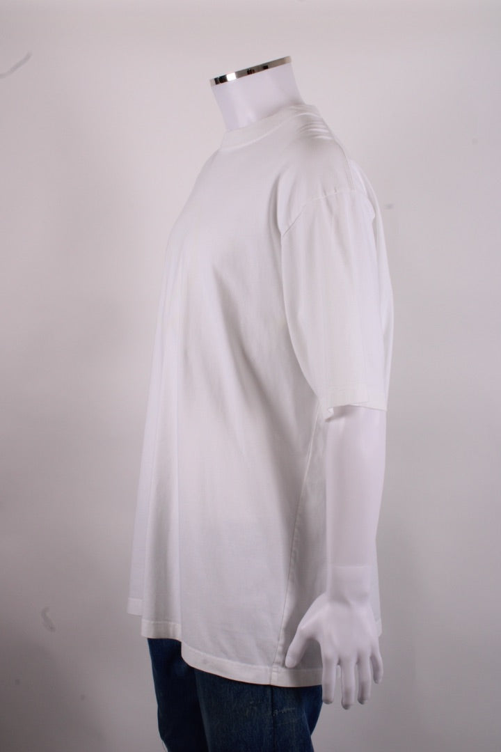 Balenciaga Unifit Embroidered Logo T-shirt White S