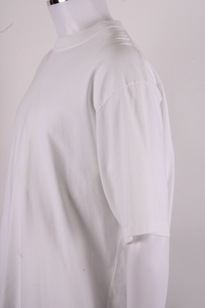Balenciaga Unifit Embroidered Logo T-shirt White S