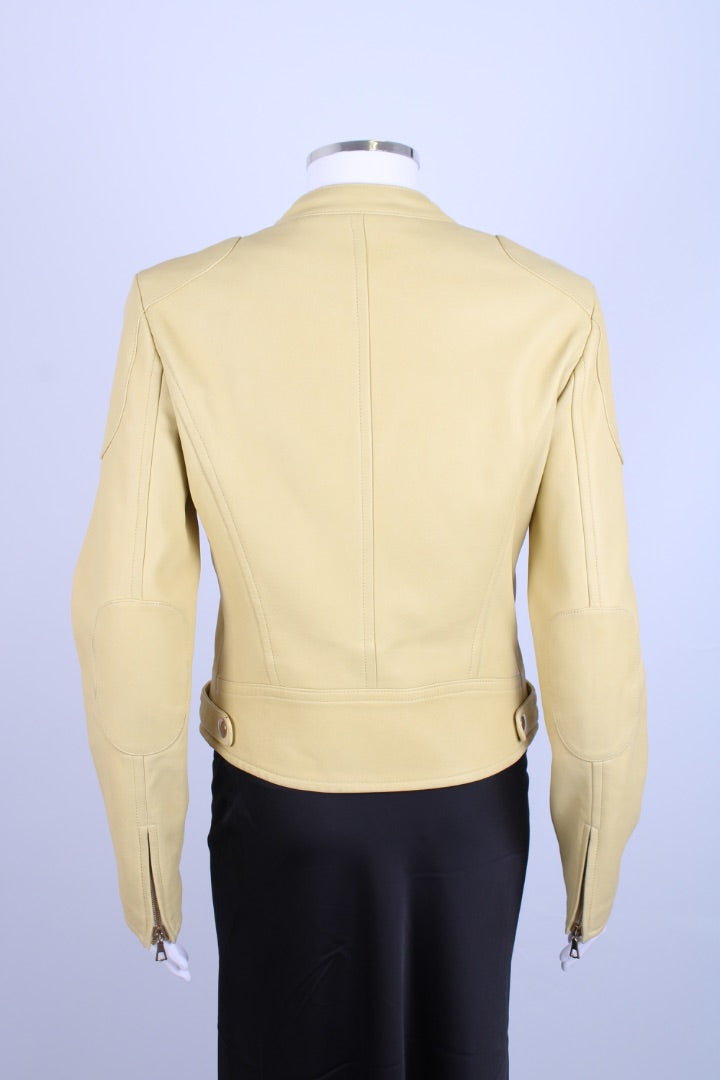 Yves Salomon Leather Jacket Yellow 10