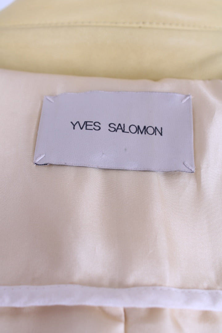Yves Salomon Leather Jacket Yellow 10