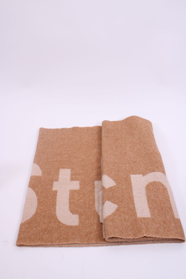Acne Studios Logo Scarf Beige