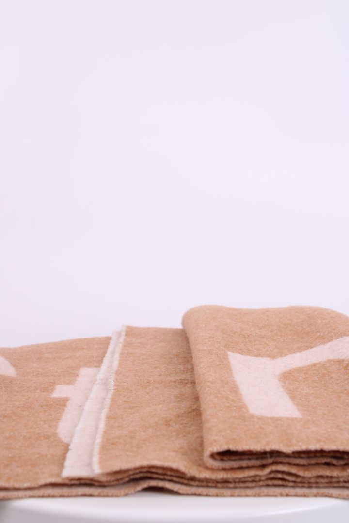 Acne Studios Logo Scarf Beige