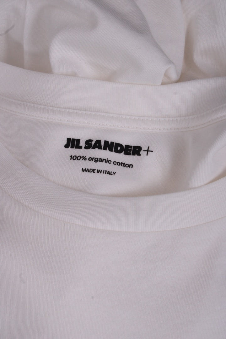 Jil Sander+ L/S Logo Patch Top White XXL