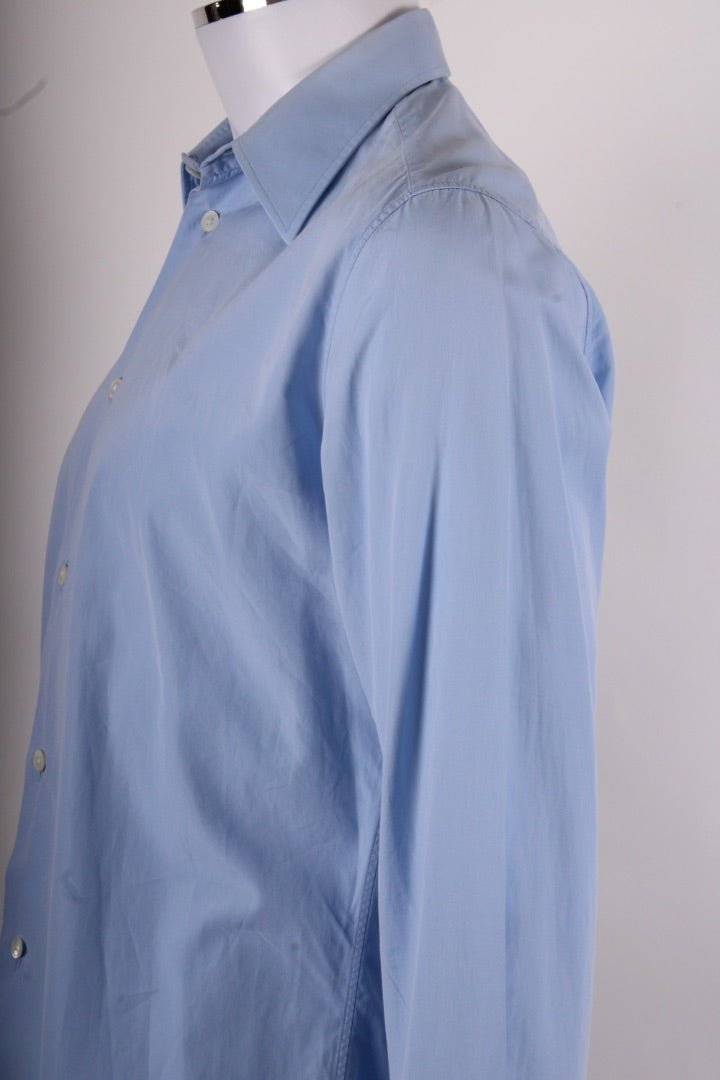 Hermes L/S Shirt Blue 15.5/ 39