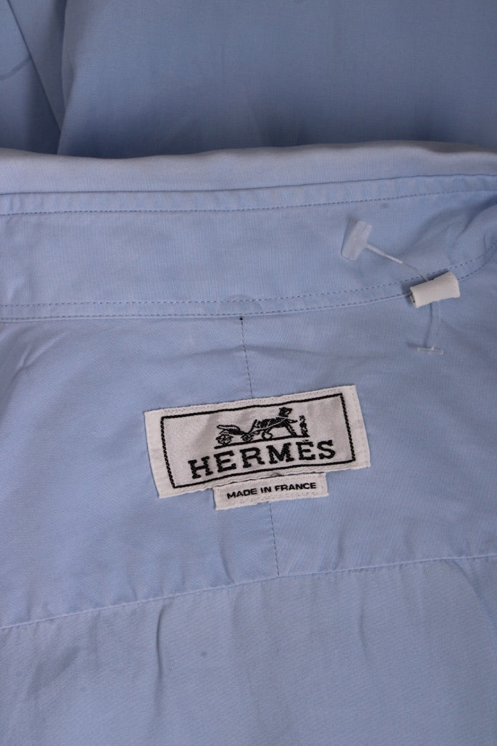 Hermes L/S Shirt Blue 15.5/ 39