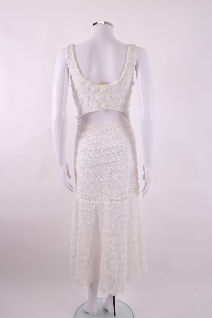 Waimari S/S Cut Out Dress White S