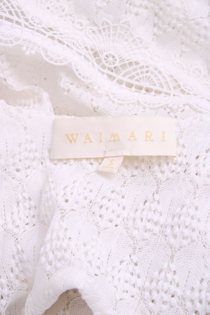 Waimari S/S Cut Out Dress White S