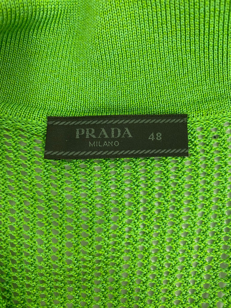 Prada Knit Polo Green M